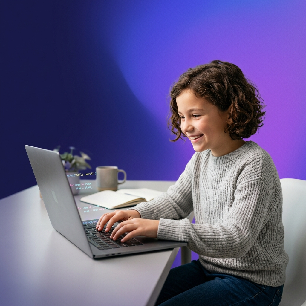 Child coding with Scratch blocks